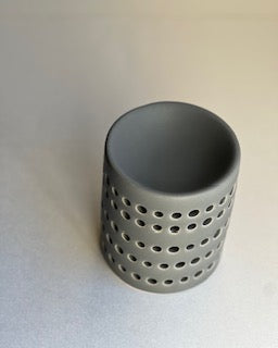 WAX MELT WARMER - GREY CUT OUT DOT