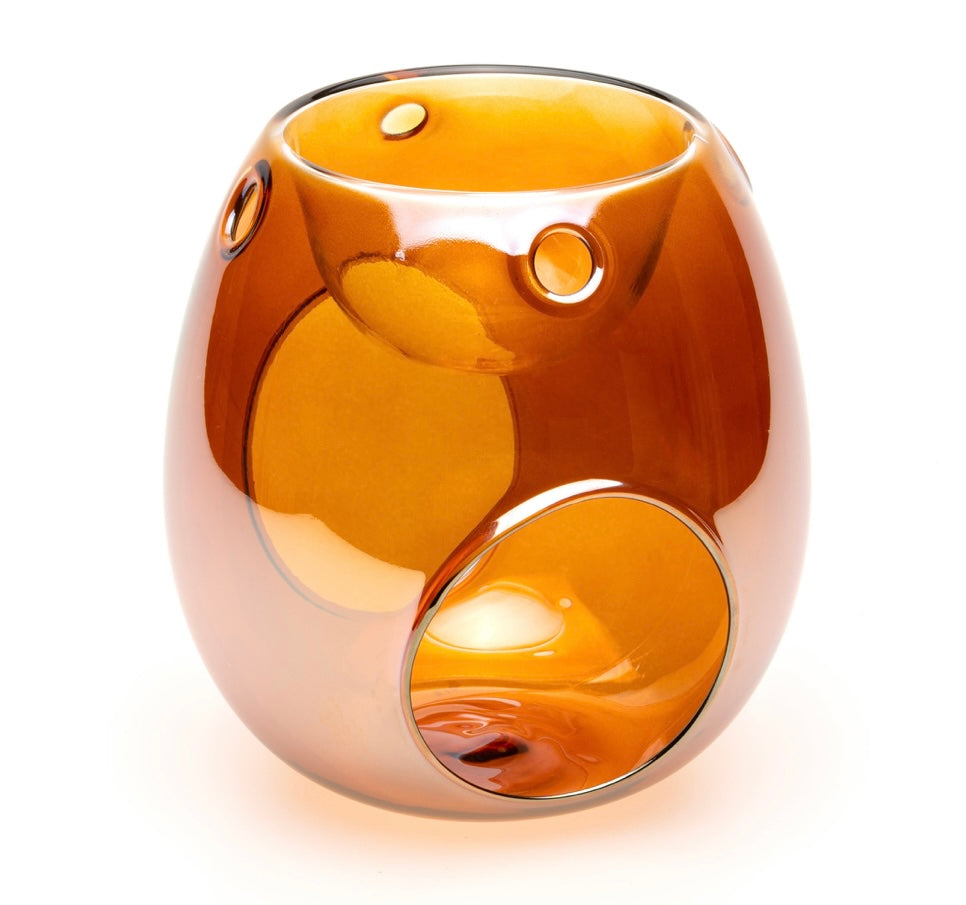 WAX MELT WARMER - AMBER GLASS