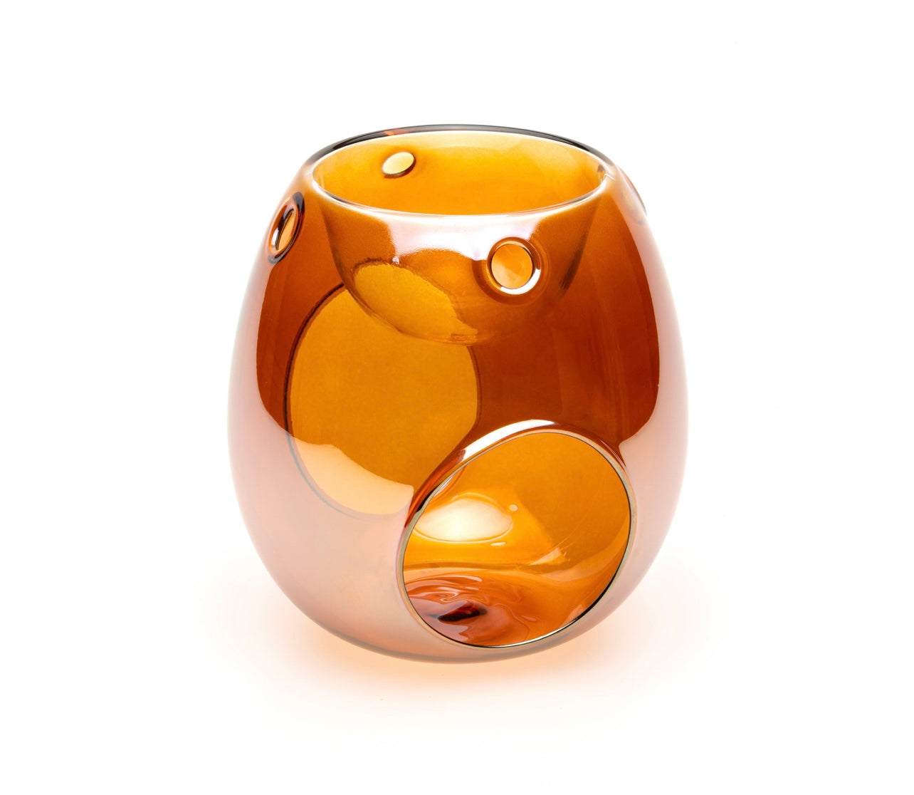 WAX MELT WARMER - AMBER GLASS
