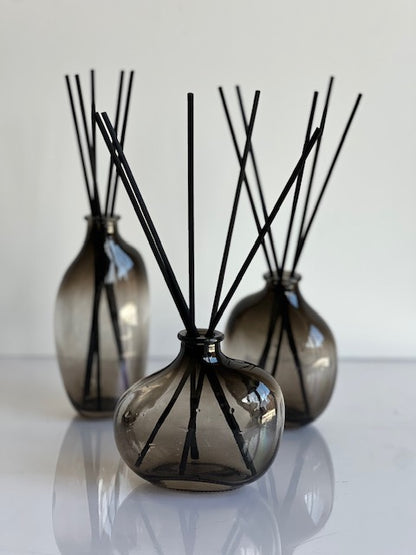 REFILLABLE GLASS REED DIFFUSER VASE (Round silhouette)