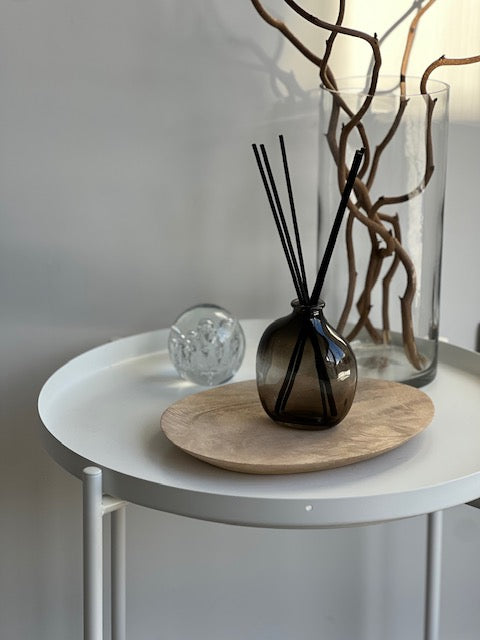 REFILLABLE GLASS REED DIFFUSER VASE (Round silhouette)