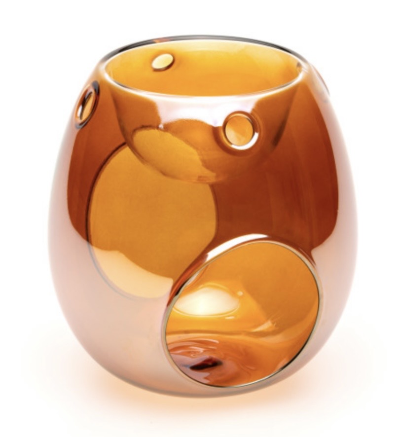 WAX MELT WARMER - AMBER GLASS