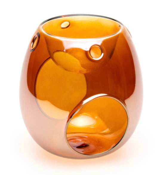 WAX MELT WARMER - AMBER GLASS