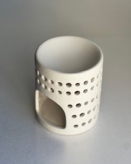 WAX MELT WARMER - WHITE CUT OUT DOT